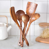 5 Piece Reusable Wooden Spoons